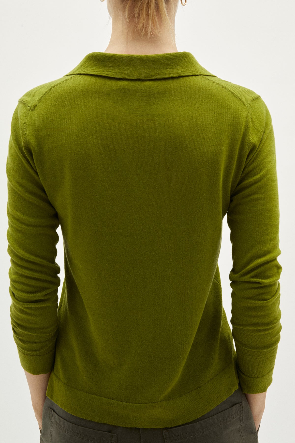 the organic cotton lightweight polo kiwi green