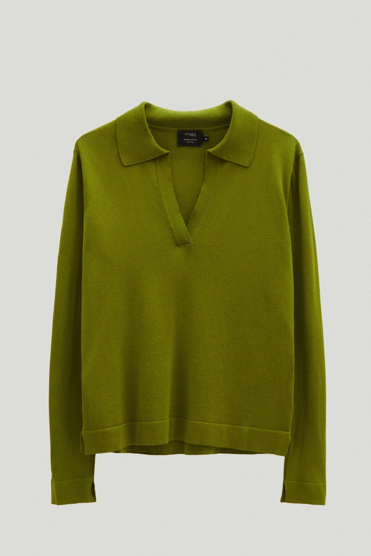 the organic cotton lightweight polo kiwi green