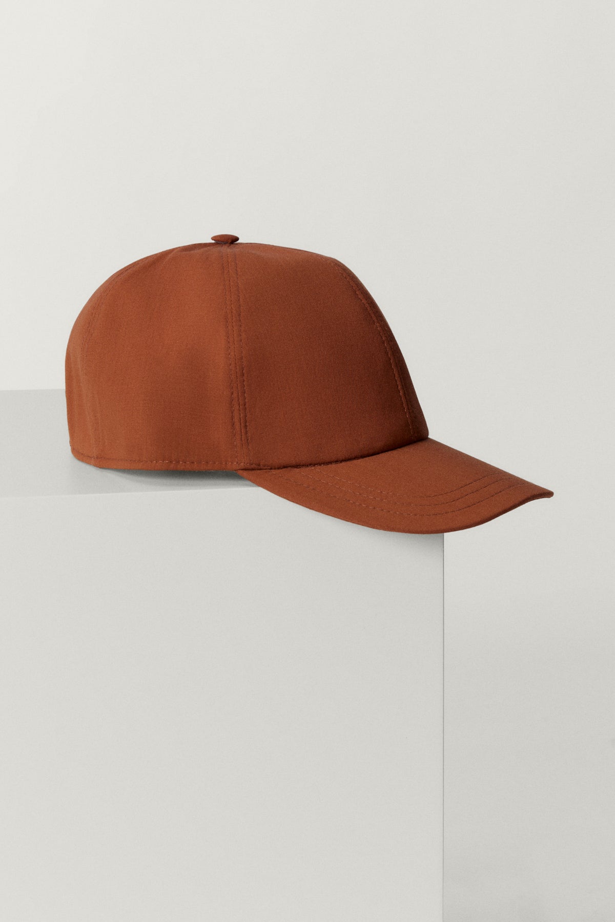 the cashmere baseball hat terracotta