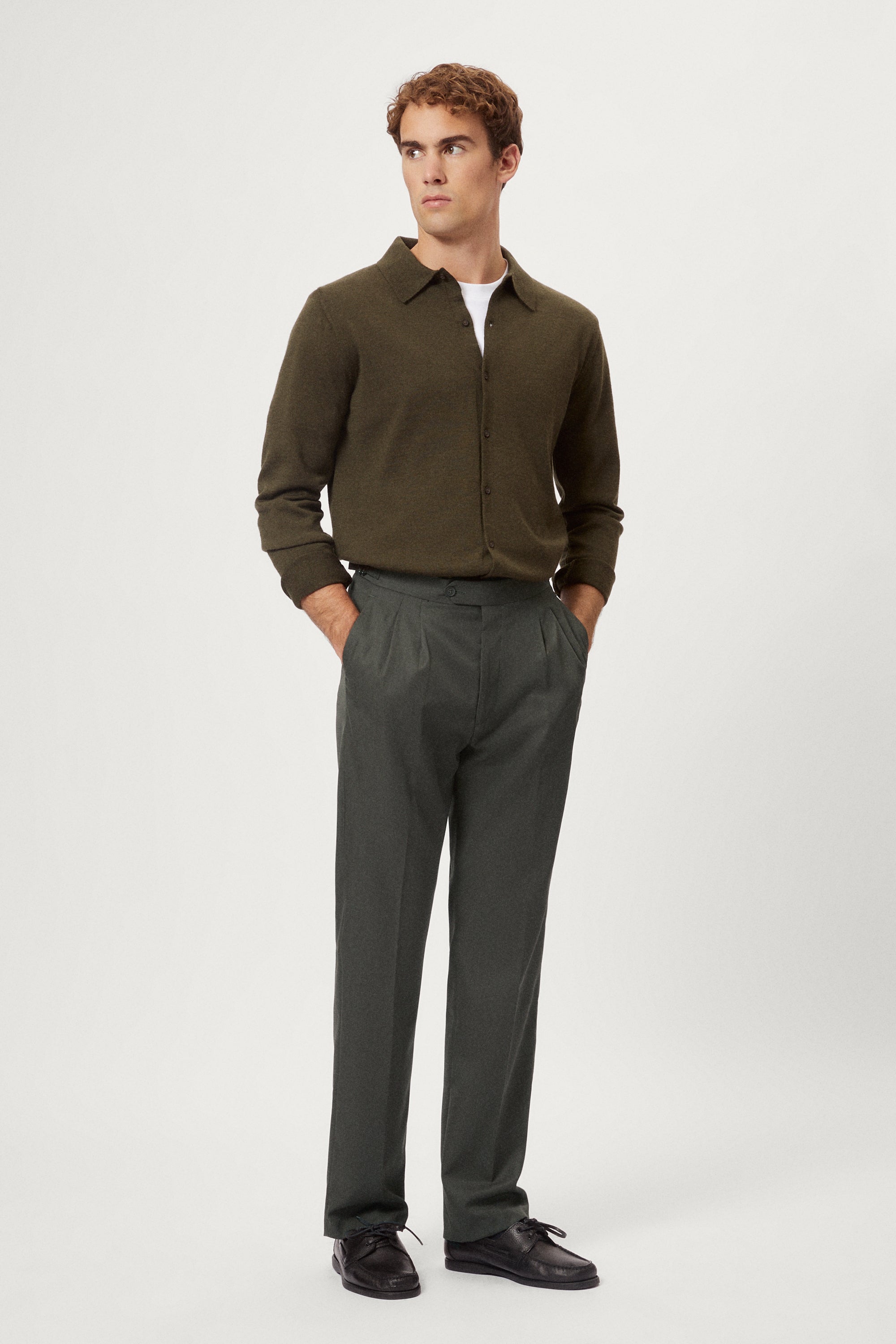 Camicia in Lana Merino