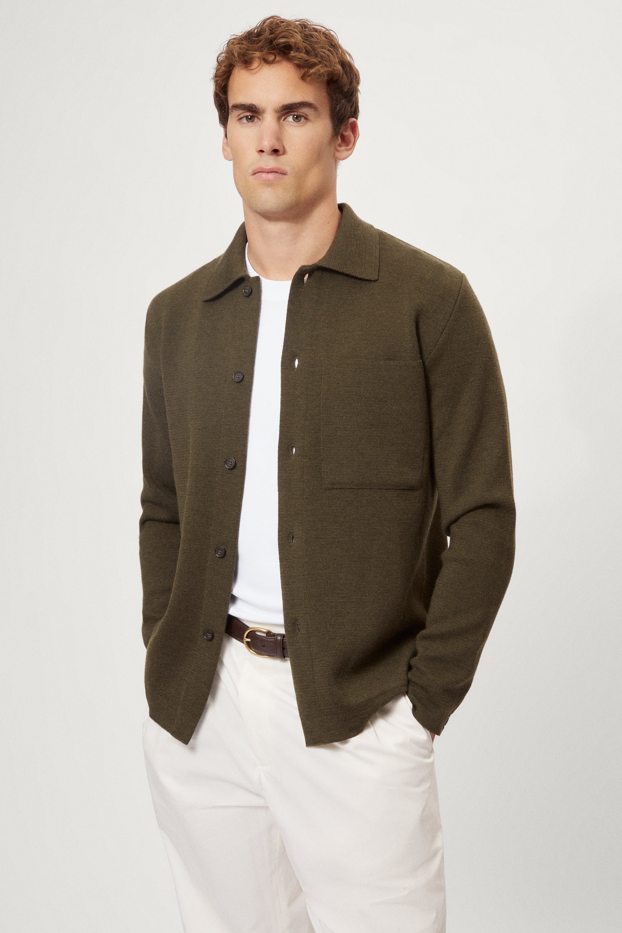 The Merino Wool Knit Overshirt