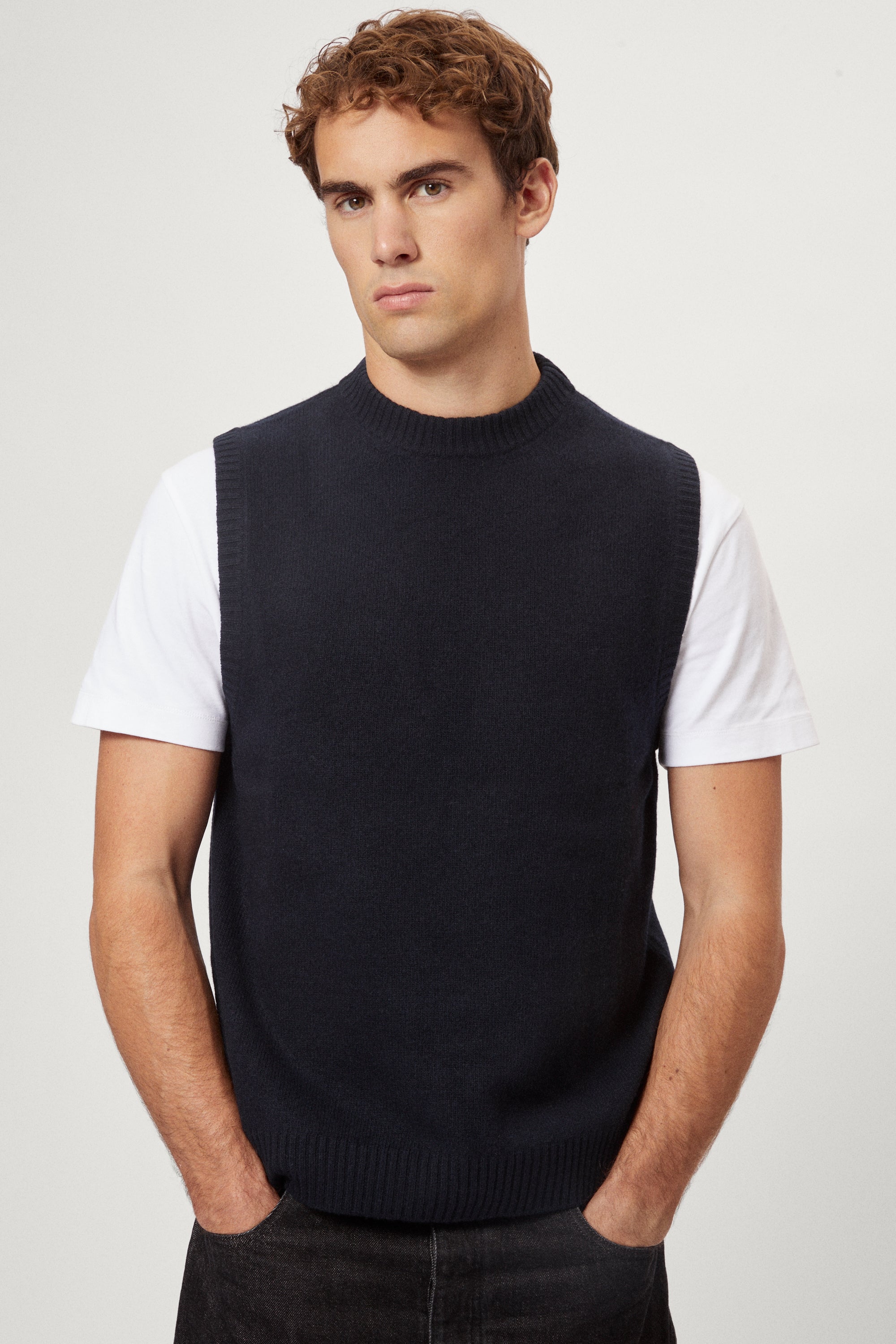 Vest in Lana Cardata