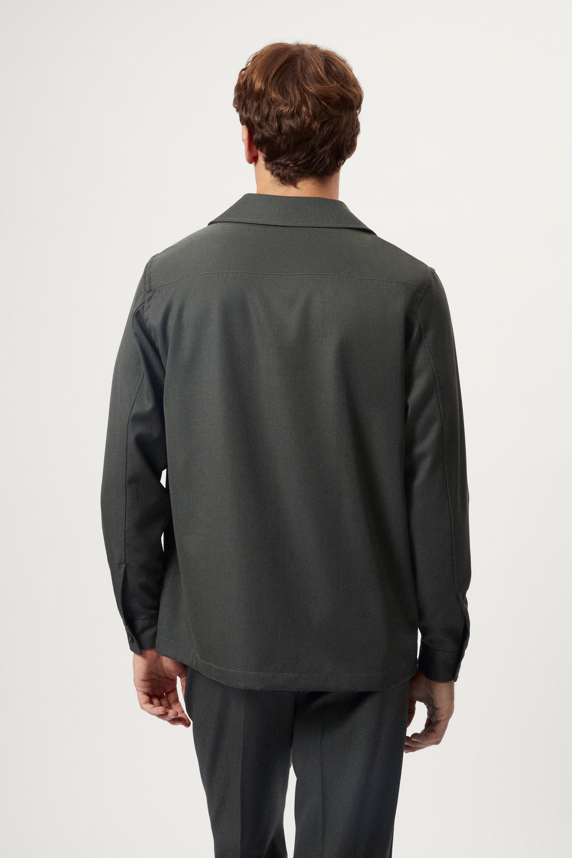 Surchemise en Laine Sergée