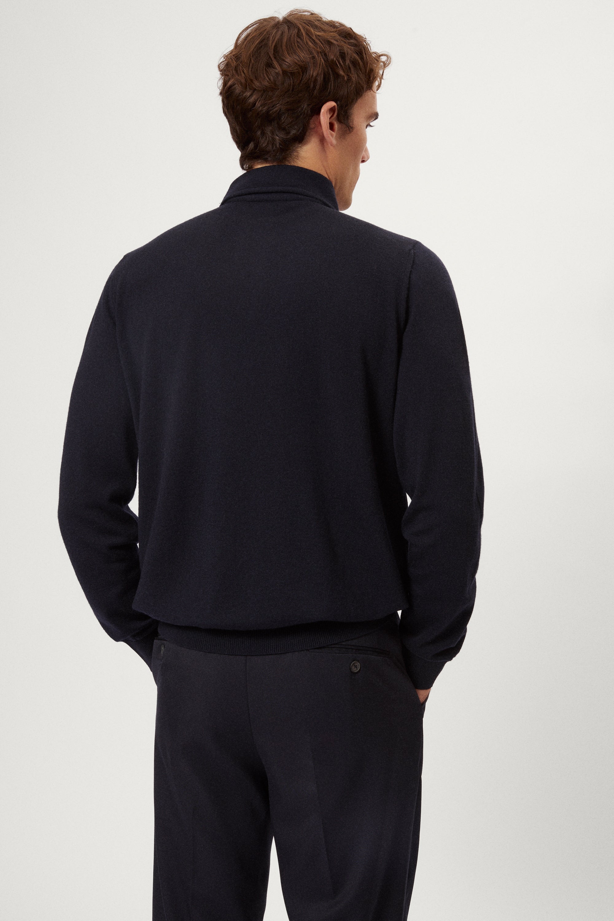 The Merino Wool Sartorial Polo blue
