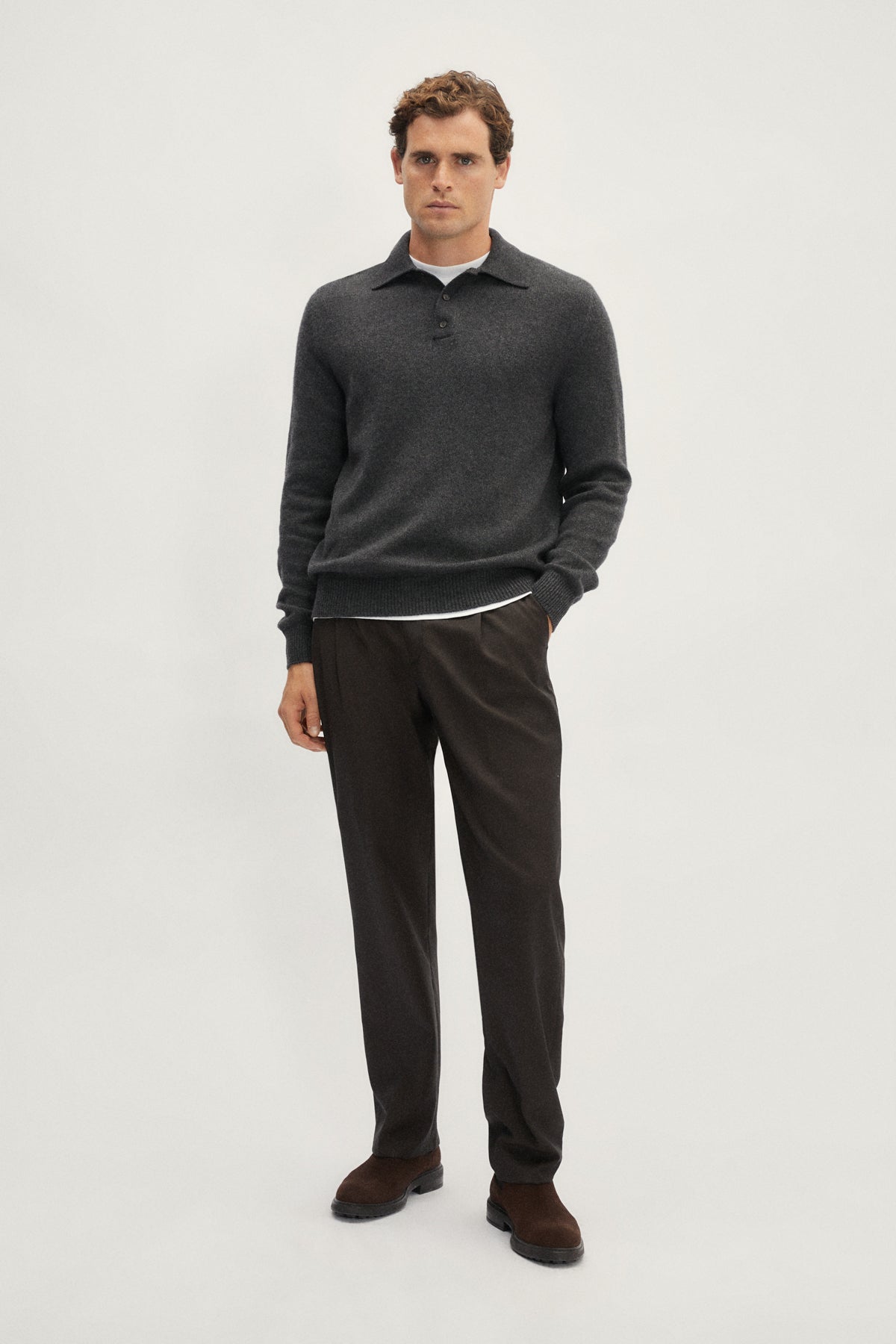 The ReCashmere Polo - grey