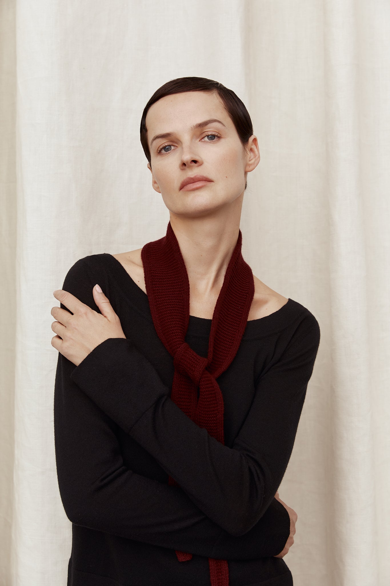 The Ultrasoft Wool Deep Round Neck Top