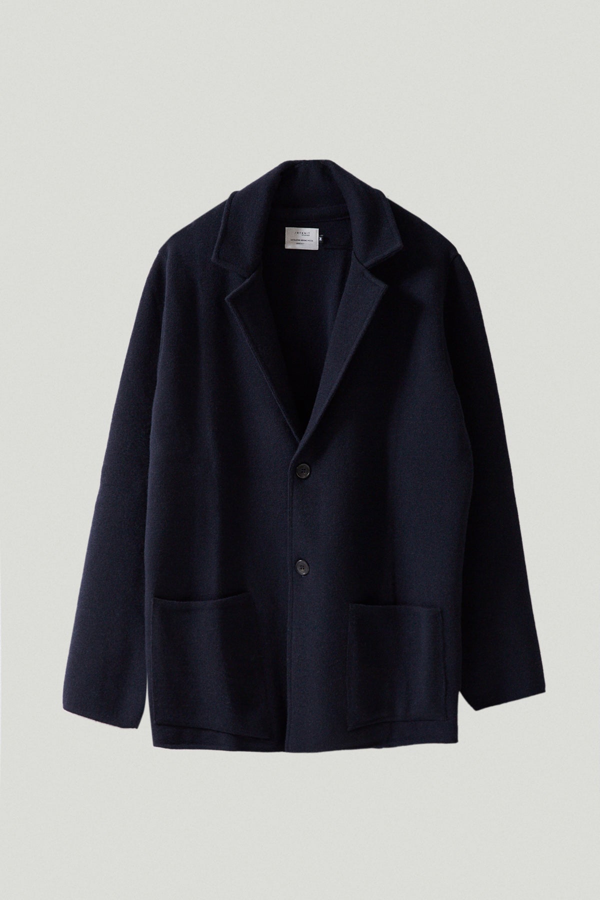 the boiled wool blazer imperfect version oxford blue
