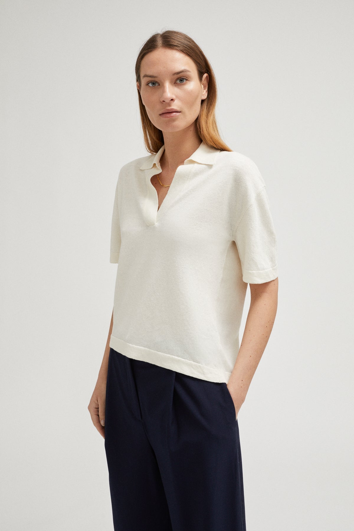 Linen polo - Twill