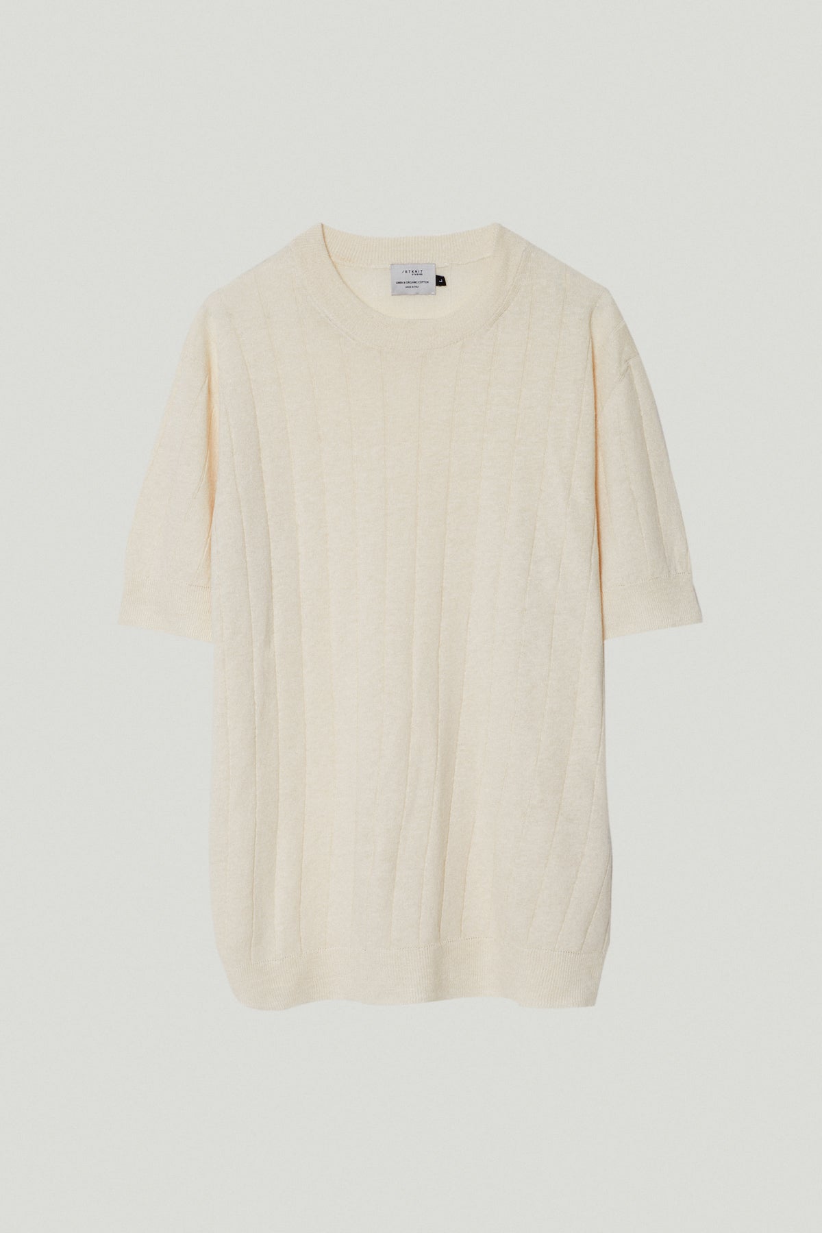 the linen cotton vintage t shirt milk white