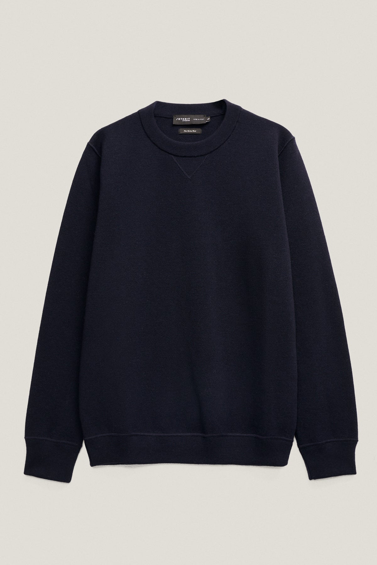 the merino wool sweatshirt oxford blue