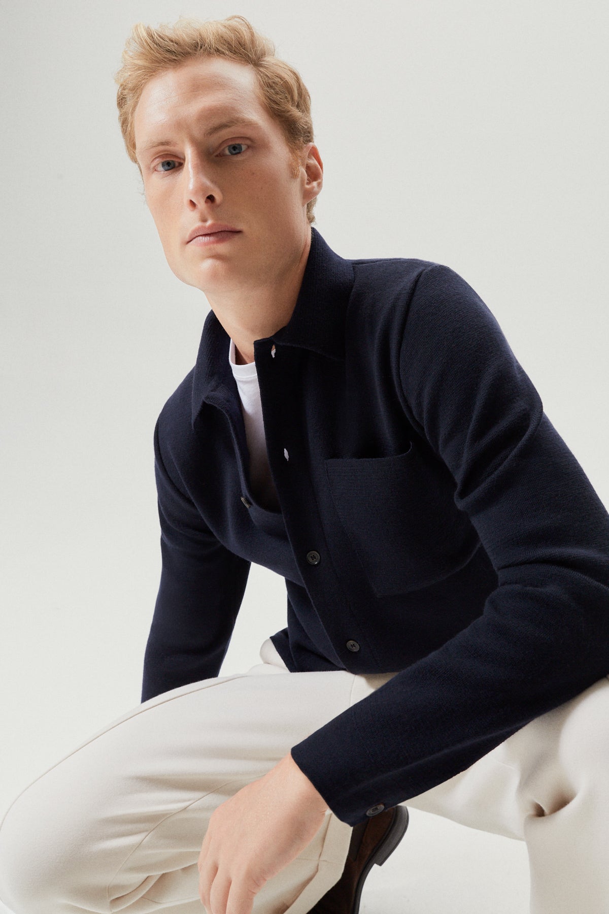 The Merino Wool Knit Overshirt
