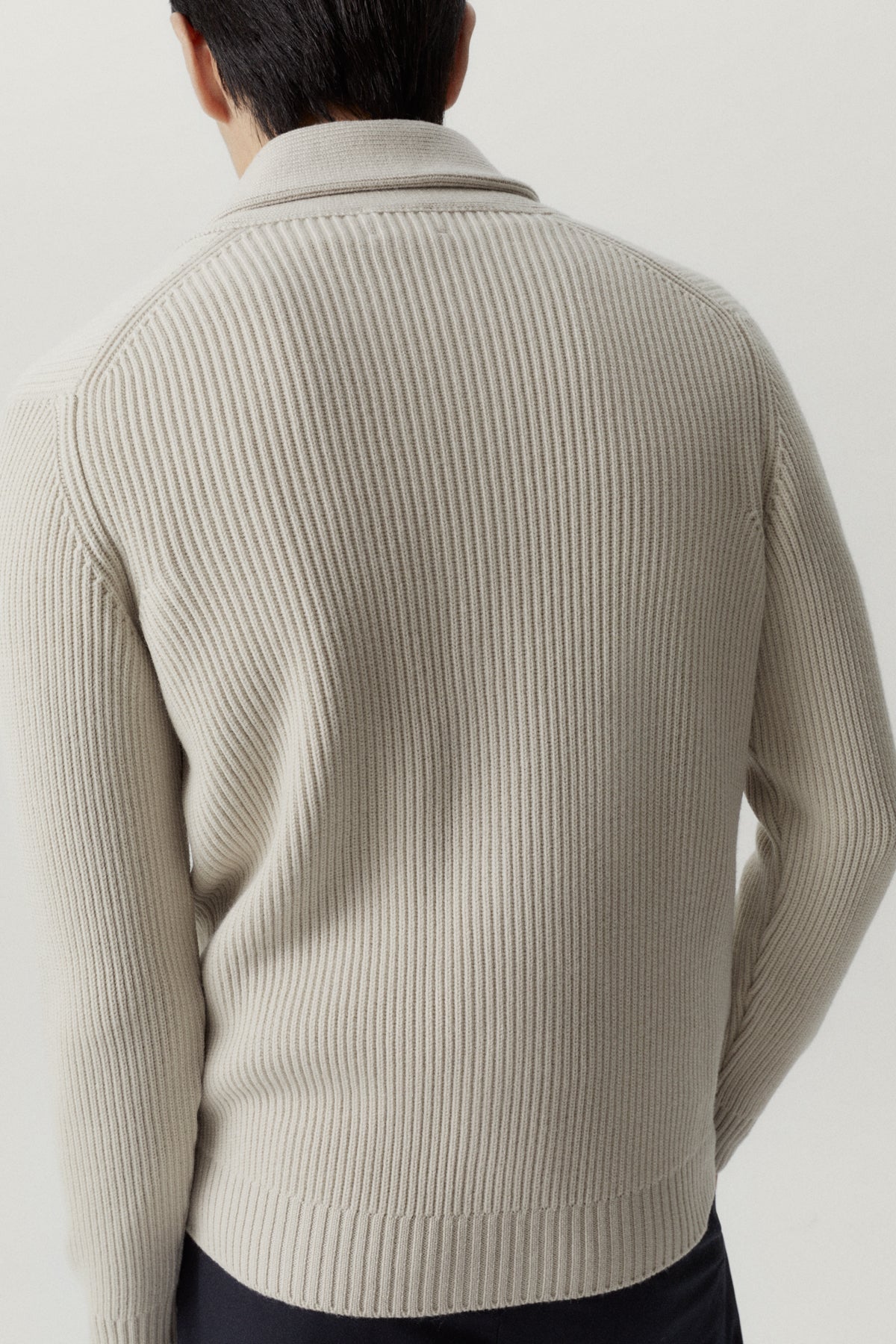 the merino wool shawl cardigan pearl
