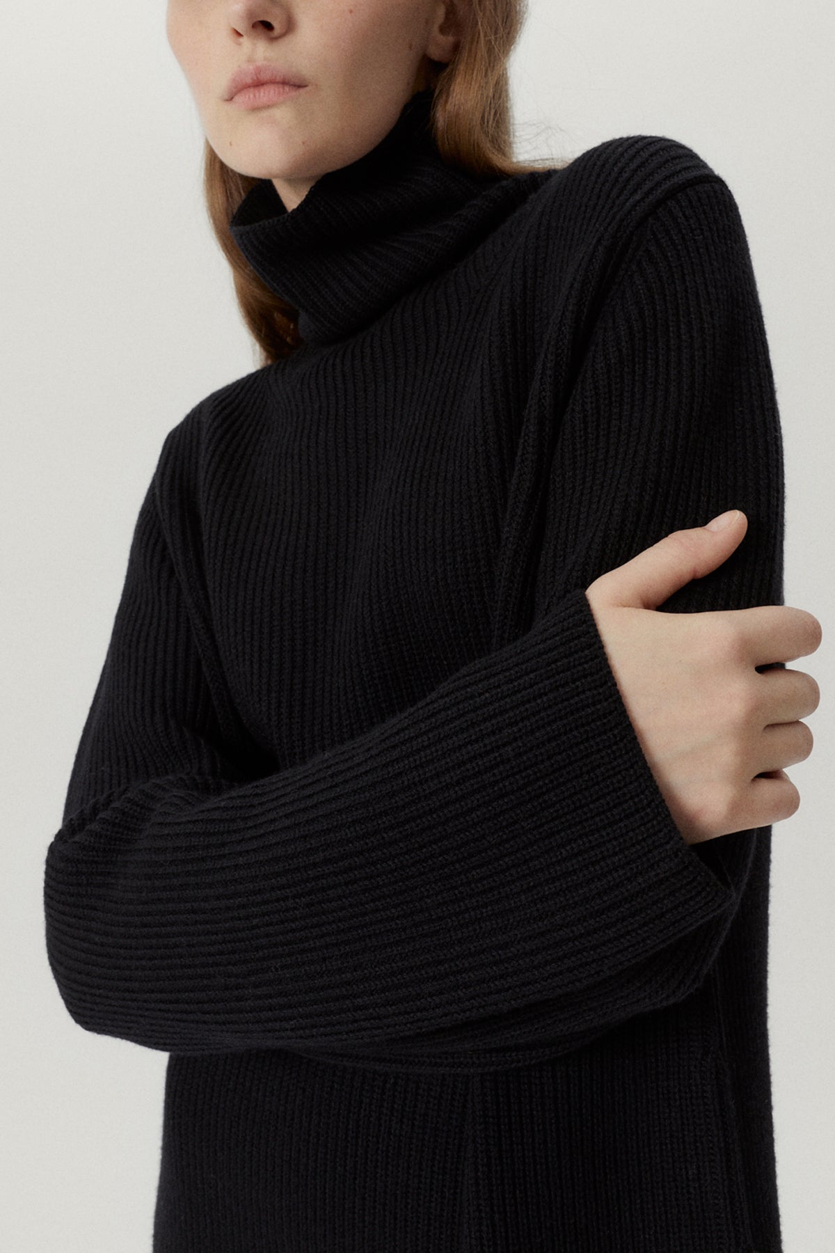 Merino Wool Short Ribbed Dress