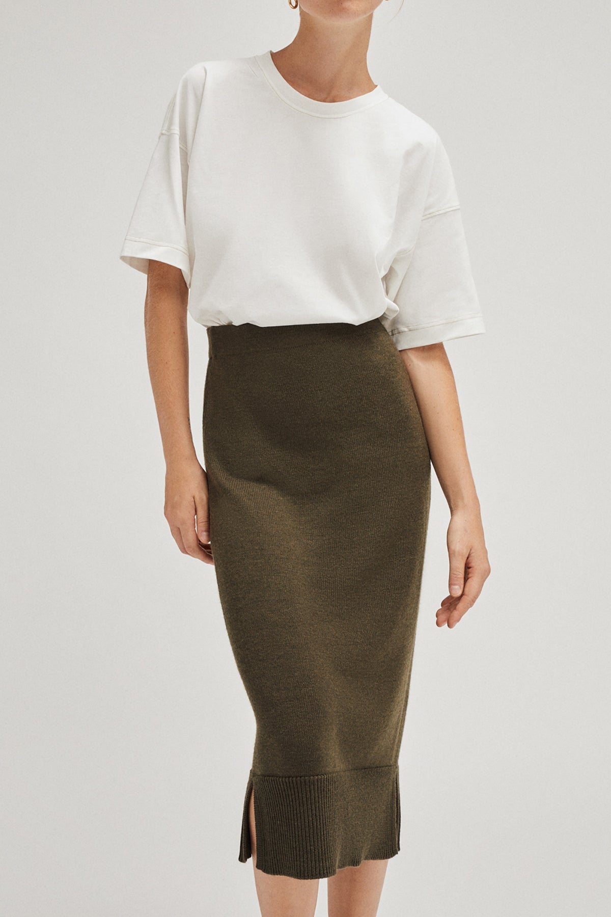The Merino Wool Pencil Skirt