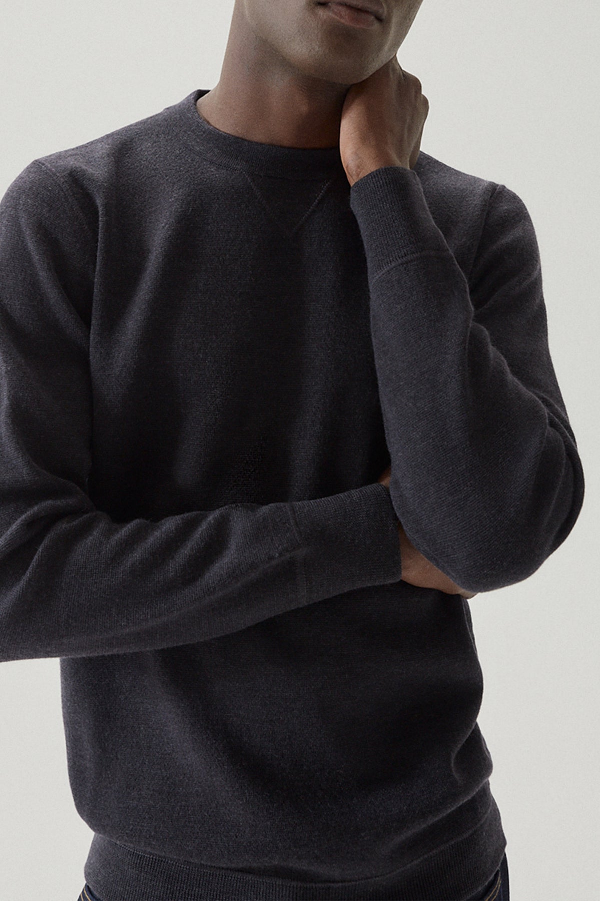 The Merino Wool Sweatshirt - Imperfect Version | Anthracite Grey