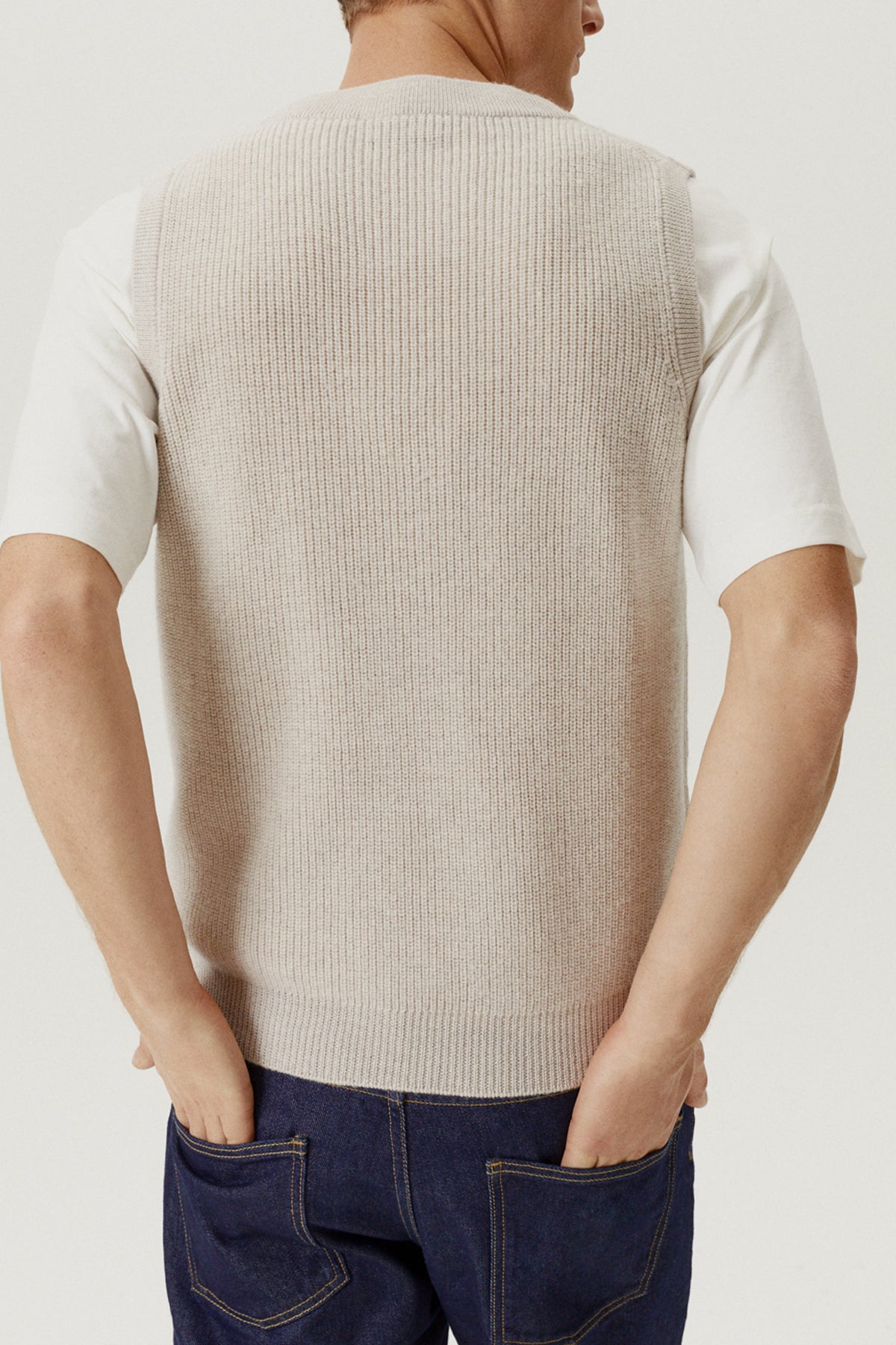 The Merino Wool Vest - Imperfect Version | Pearl