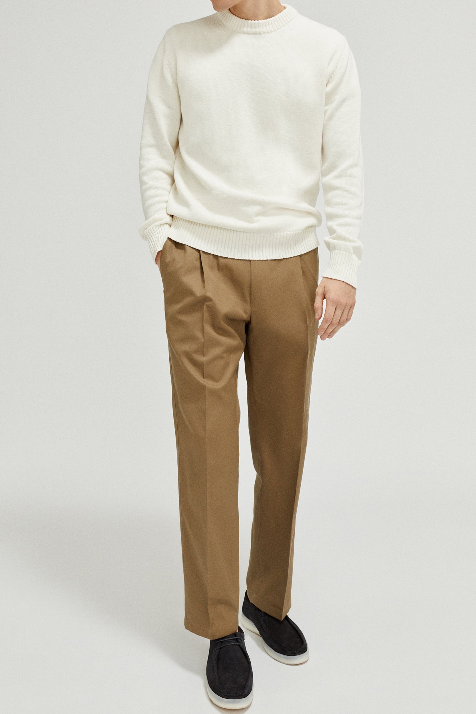 The Organic Cotton Sweater milk white- Imperfect Version