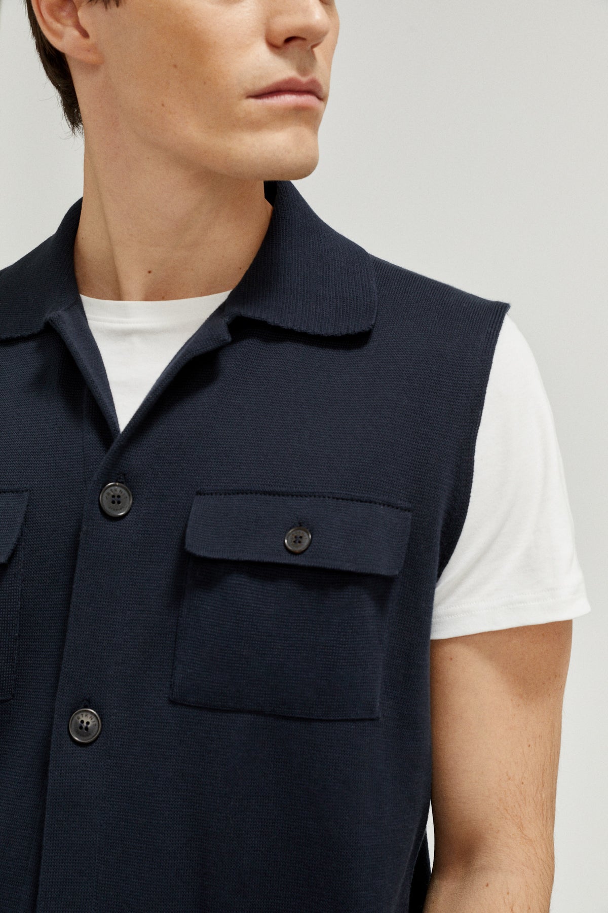 The Organic Cotton Vest - Imperfect Version | Blue Navy