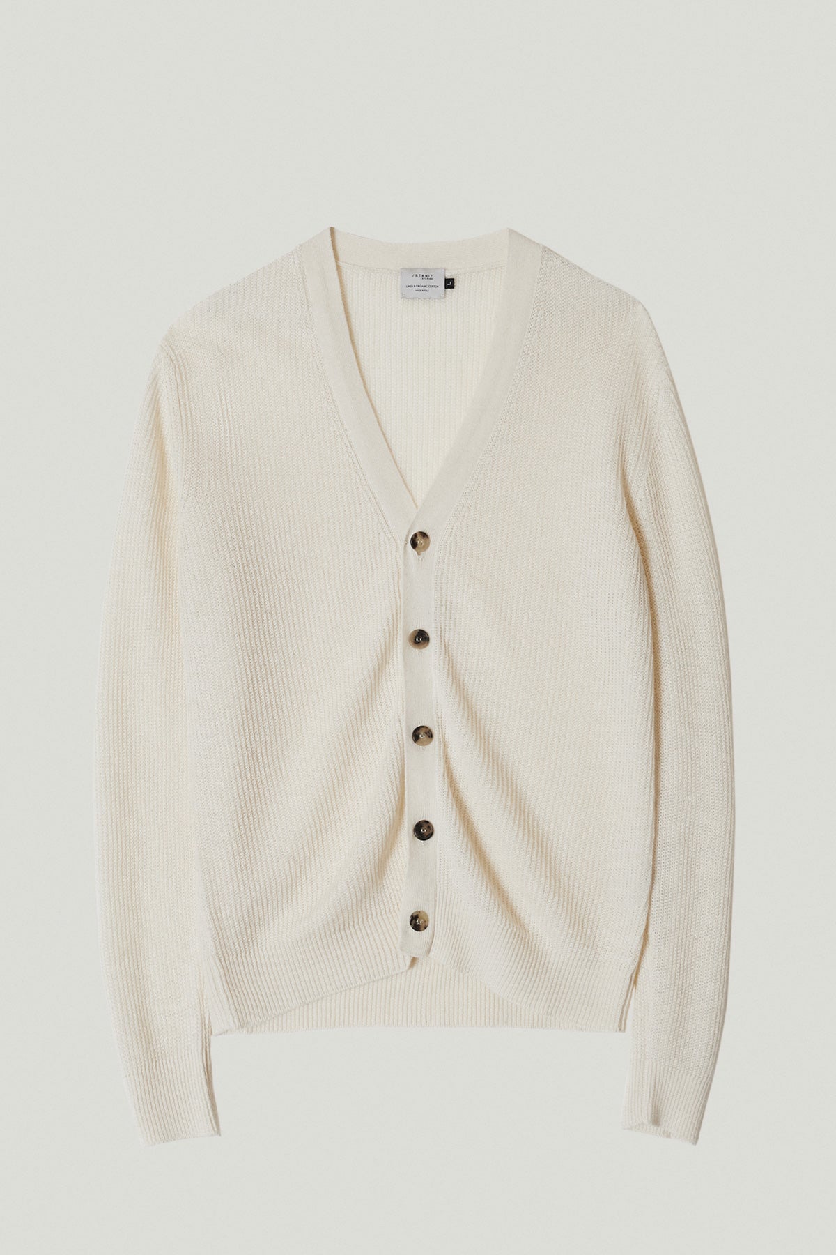 Cardigan a Costine in Lino e Cotone – Versione Imperfect