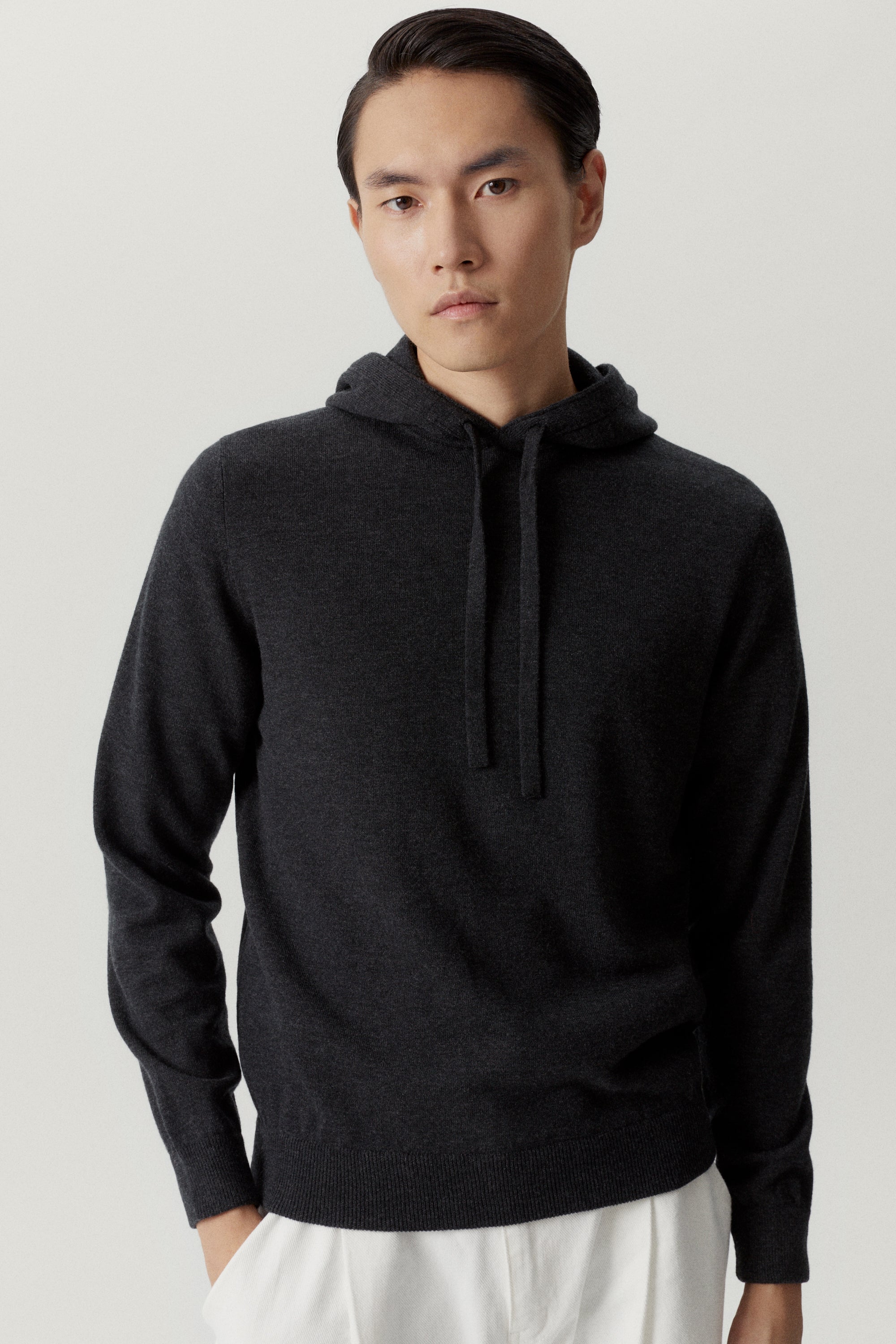 the ultrasoft hoodie anthracite melange