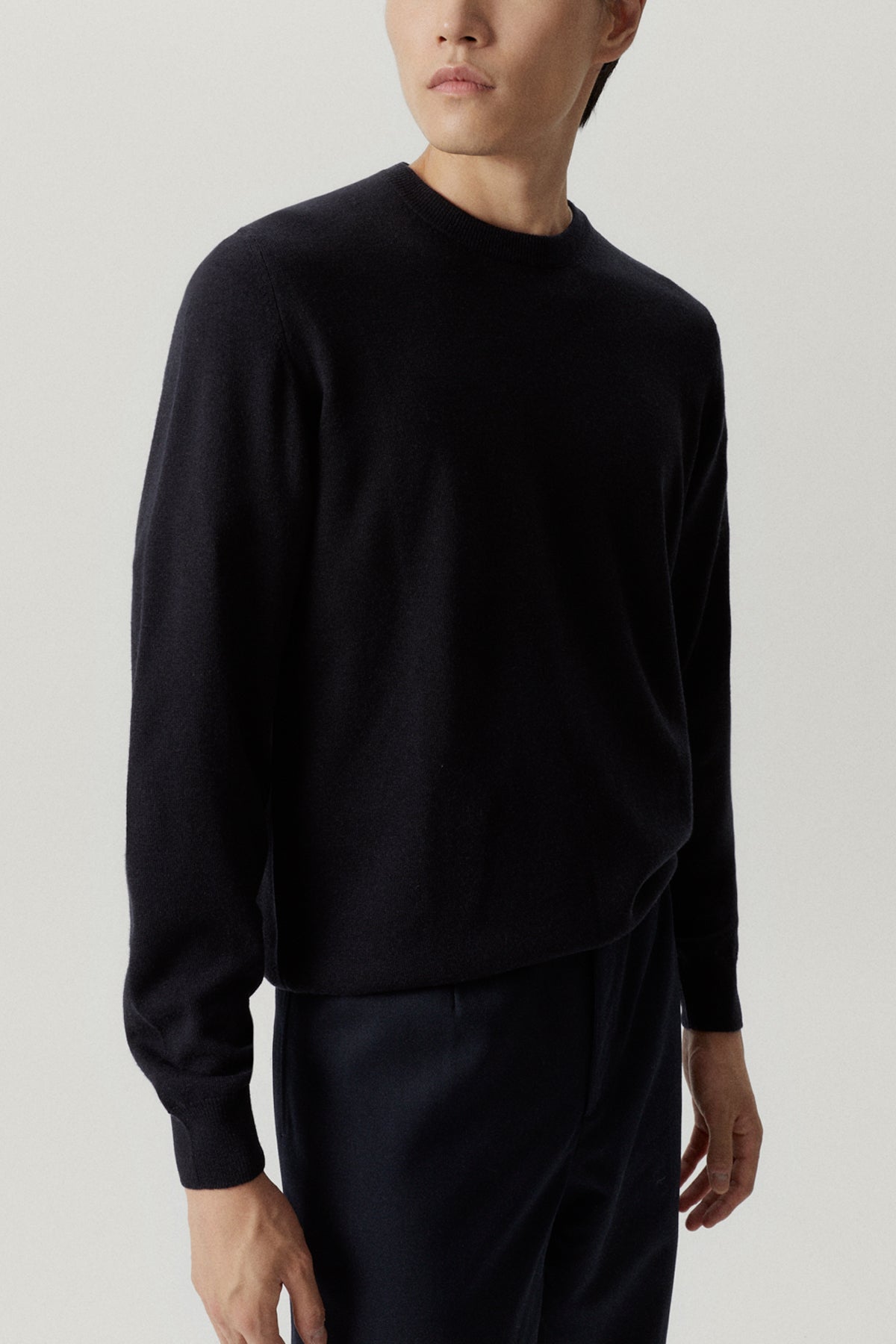 The Ultrasoft Round-neck Sweater - Imperfect Version blue