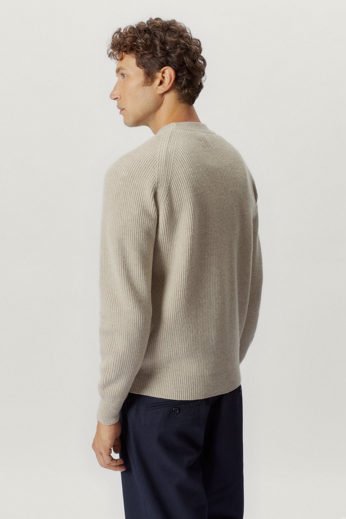 the woolen perkins sweater ecru