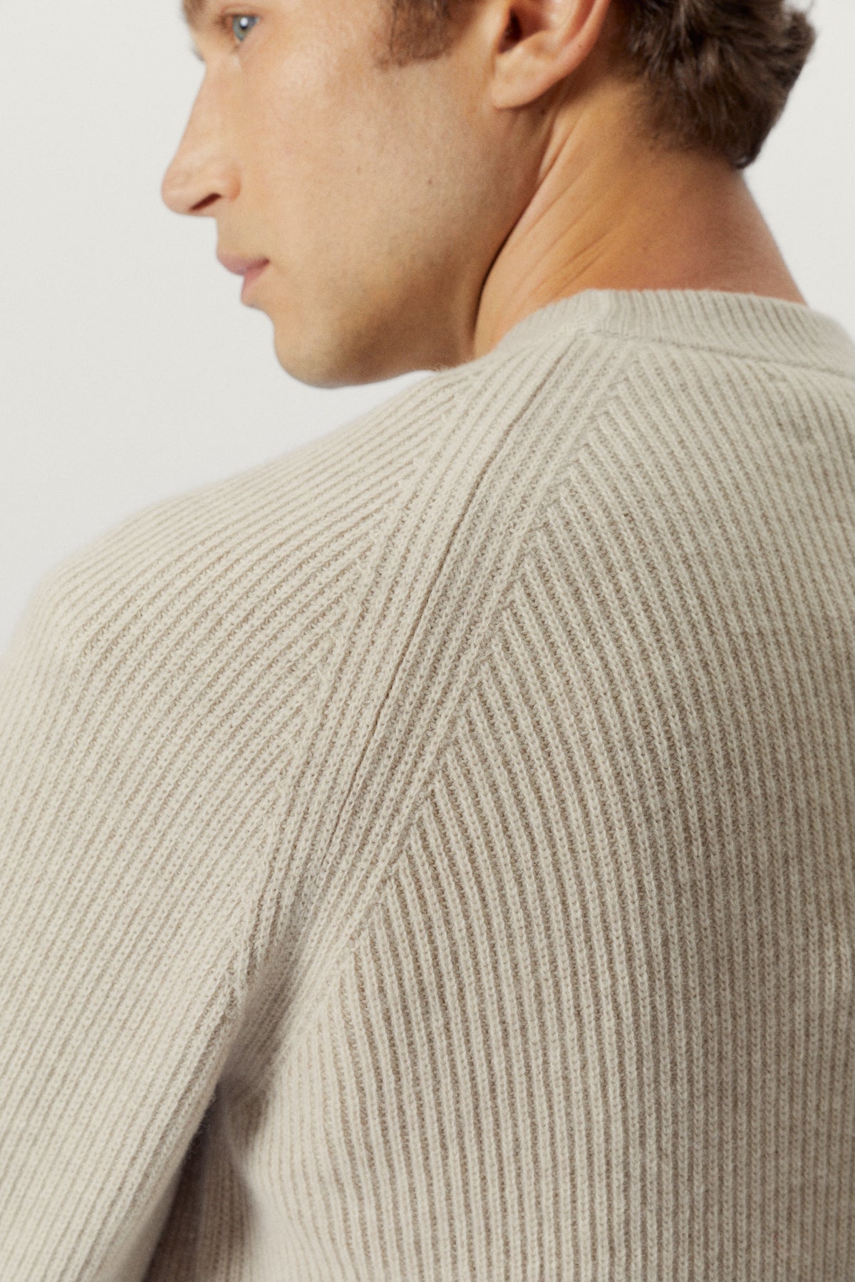 the woolen perkins sweater ecru