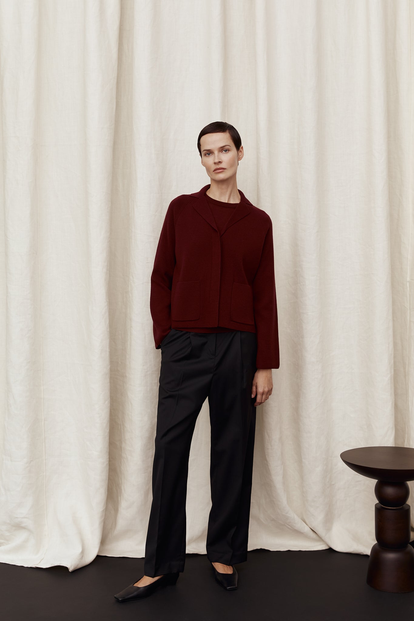 Veste Rever en Laine ultra-douce