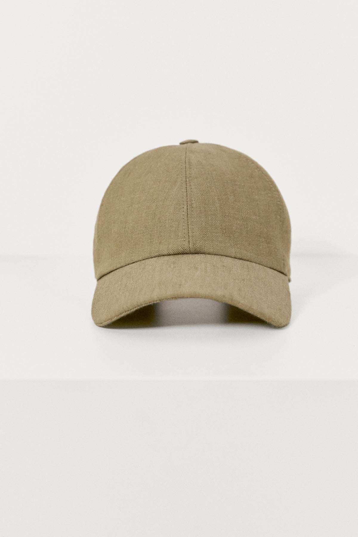 The Linen Twill Baseball Hat - sage green