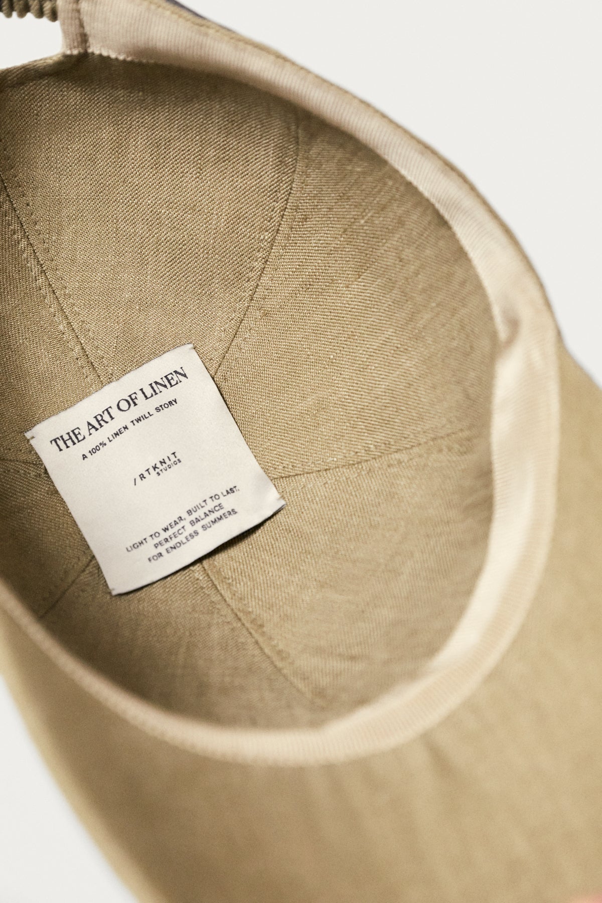 The Linen Twill Baseball Hat - sage green