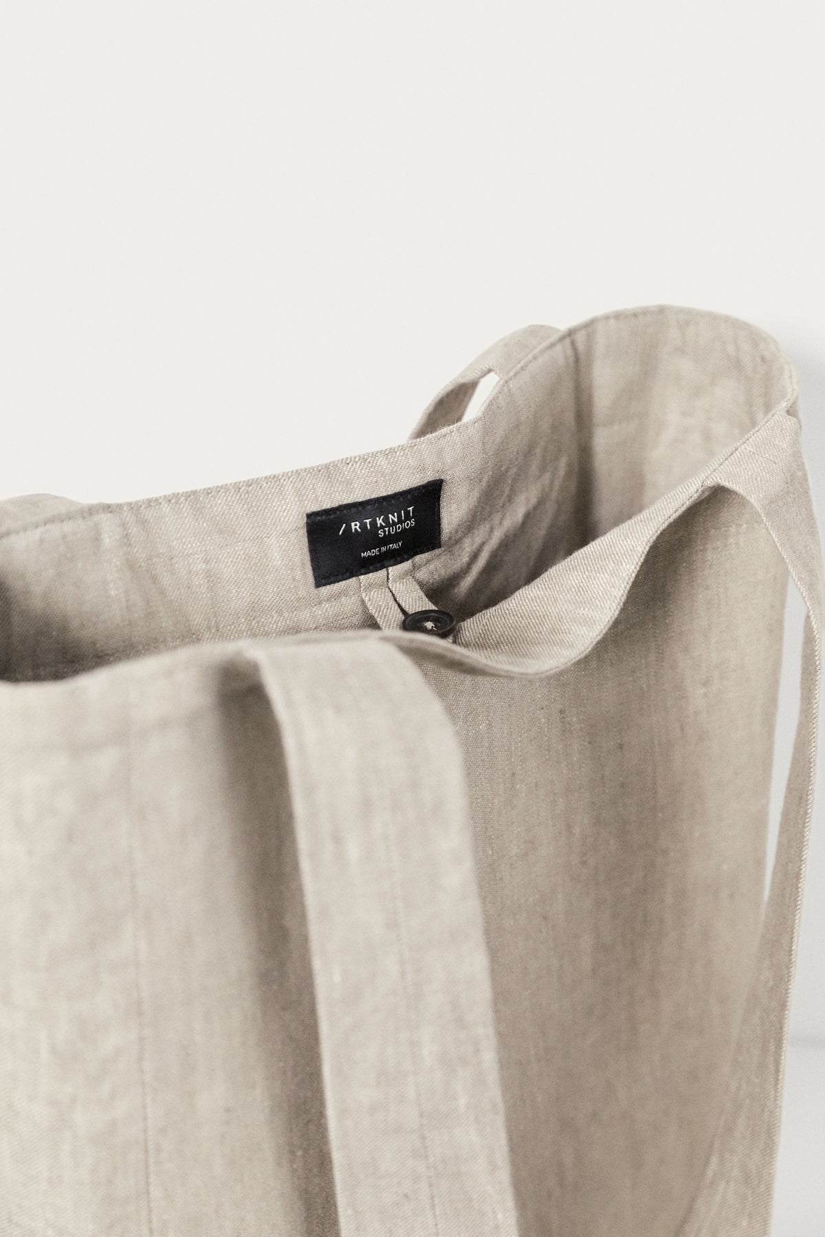 The Linen Twill Tote Bag - sand melange