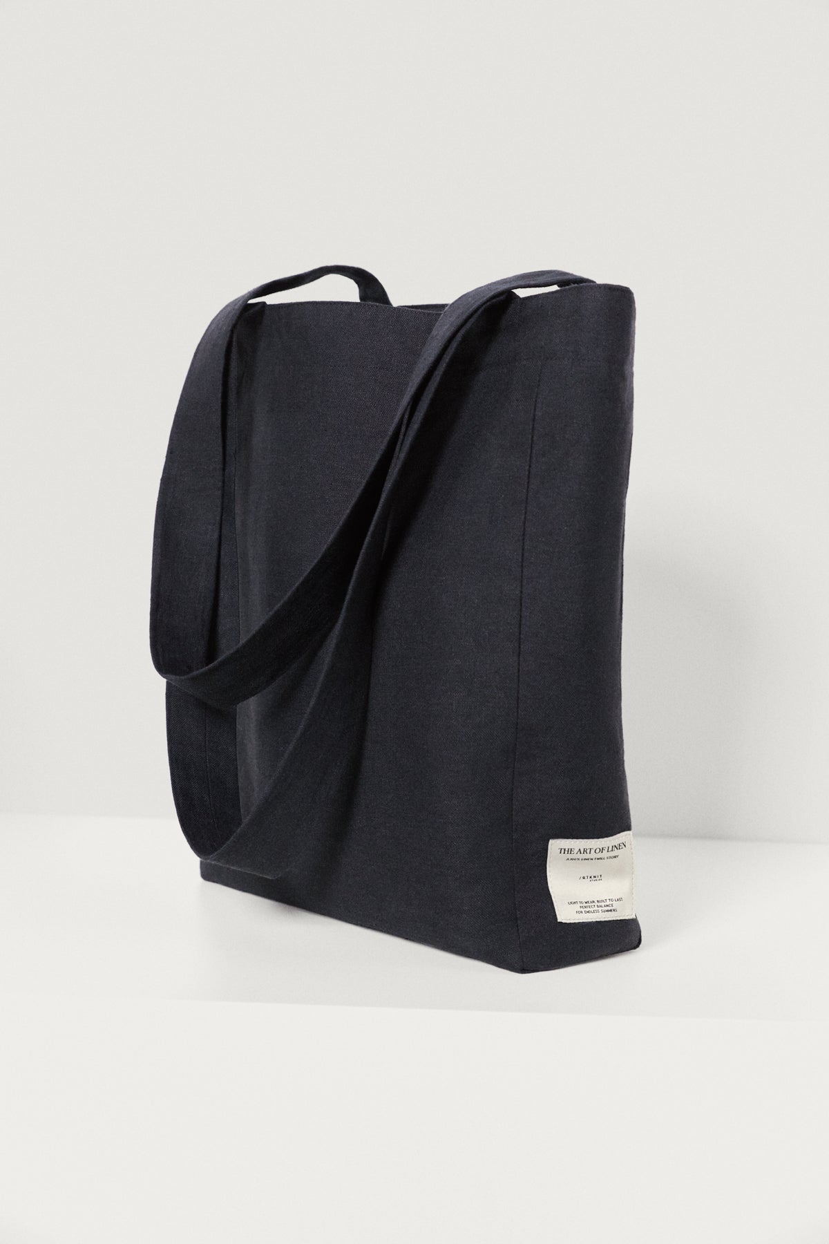The Linen Twill Tote Bag - dark blue