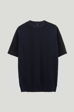 Deep Blue | The Organic Cotton Ribbed T-Shirt