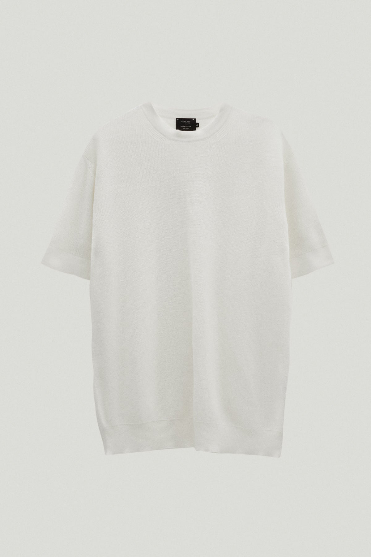 the organic cotton ribbed t shirt 2 milk white