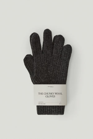 Ash Grey | The Woolen Ribbed Gloves