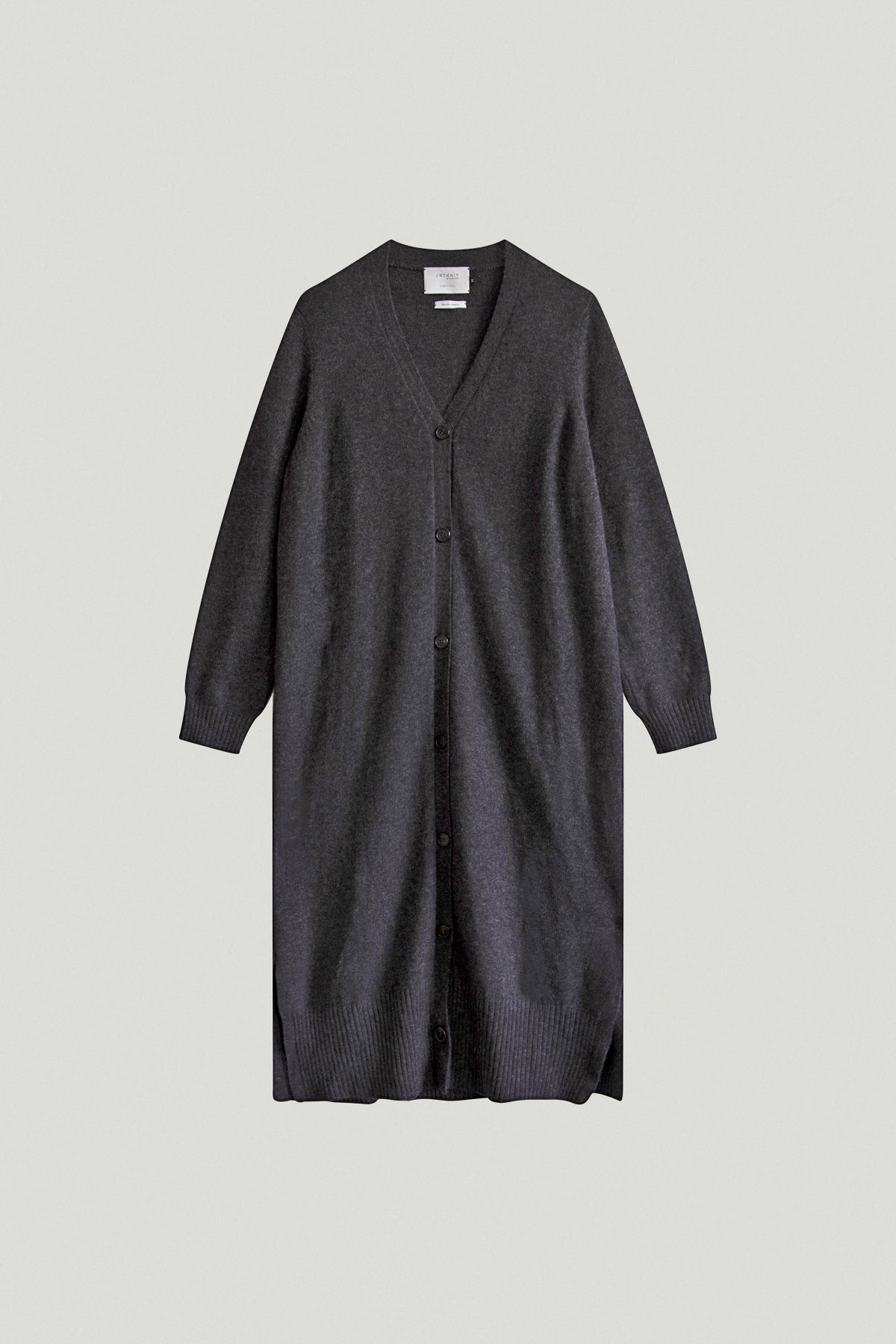 Superior Cashmere Long cardigan - Imperfect Version | Anthracite Grey