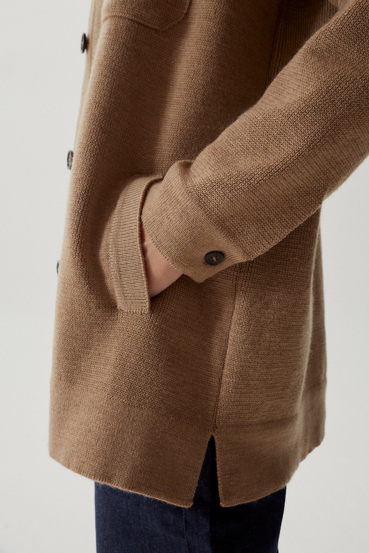 the merino wool overshirt jacket imperfect version 2 camel