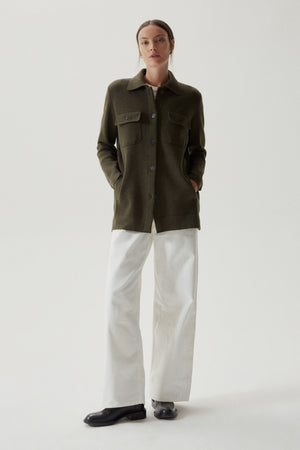 Military Green | The Merino Wool Overshirt Jacket