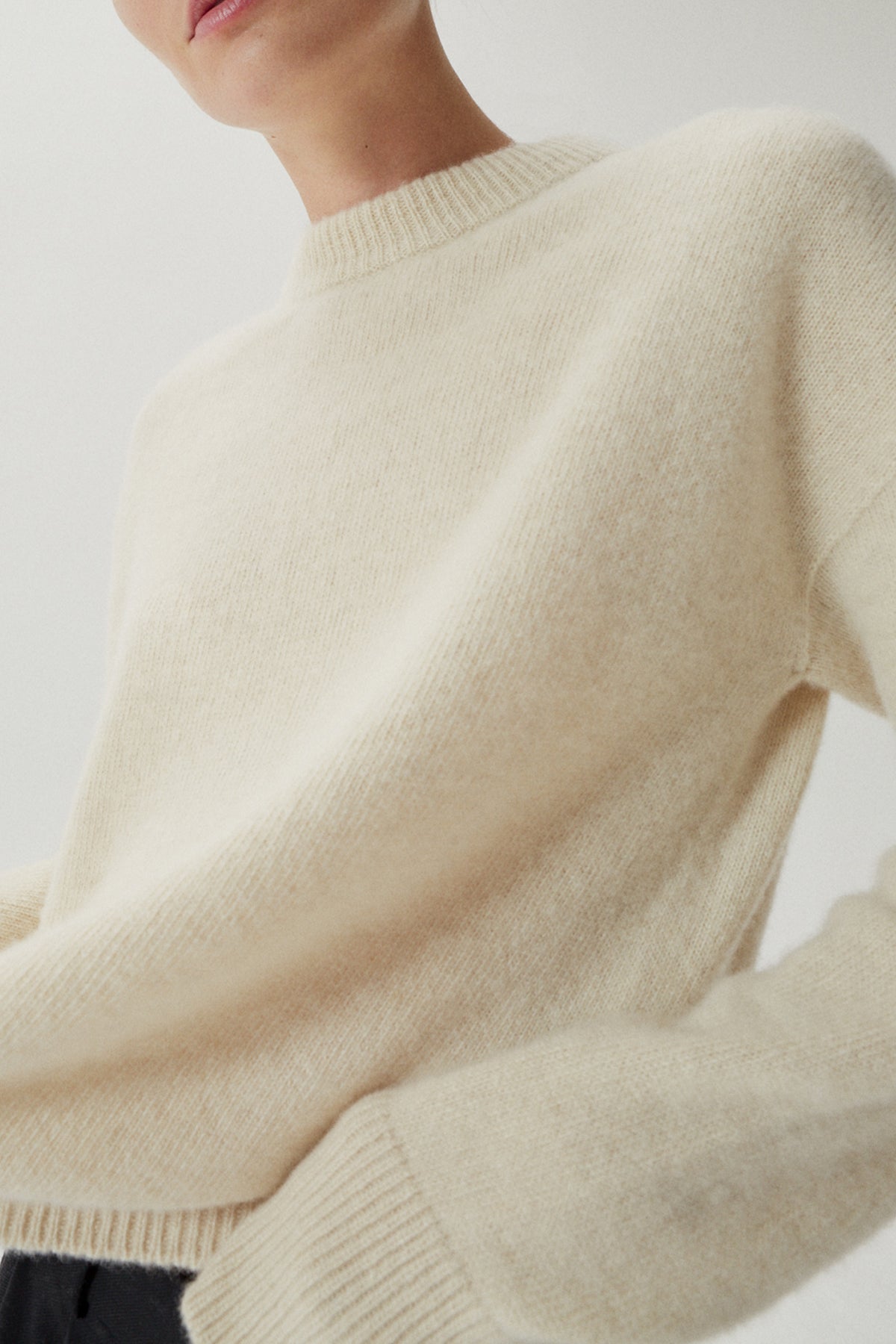 The Upcycled Cashmere Sweater - Imperfect Version | Milk White