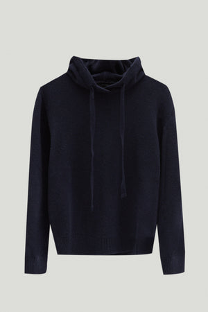 Blue Navy | The Upcycled Cashmere Hoodie – Imperfect Version