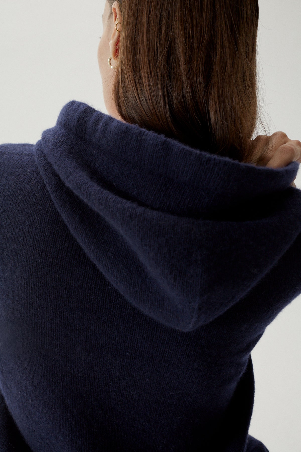 Blue Navy | The Upcycled Cashmere Hoodie – Imperfect Version