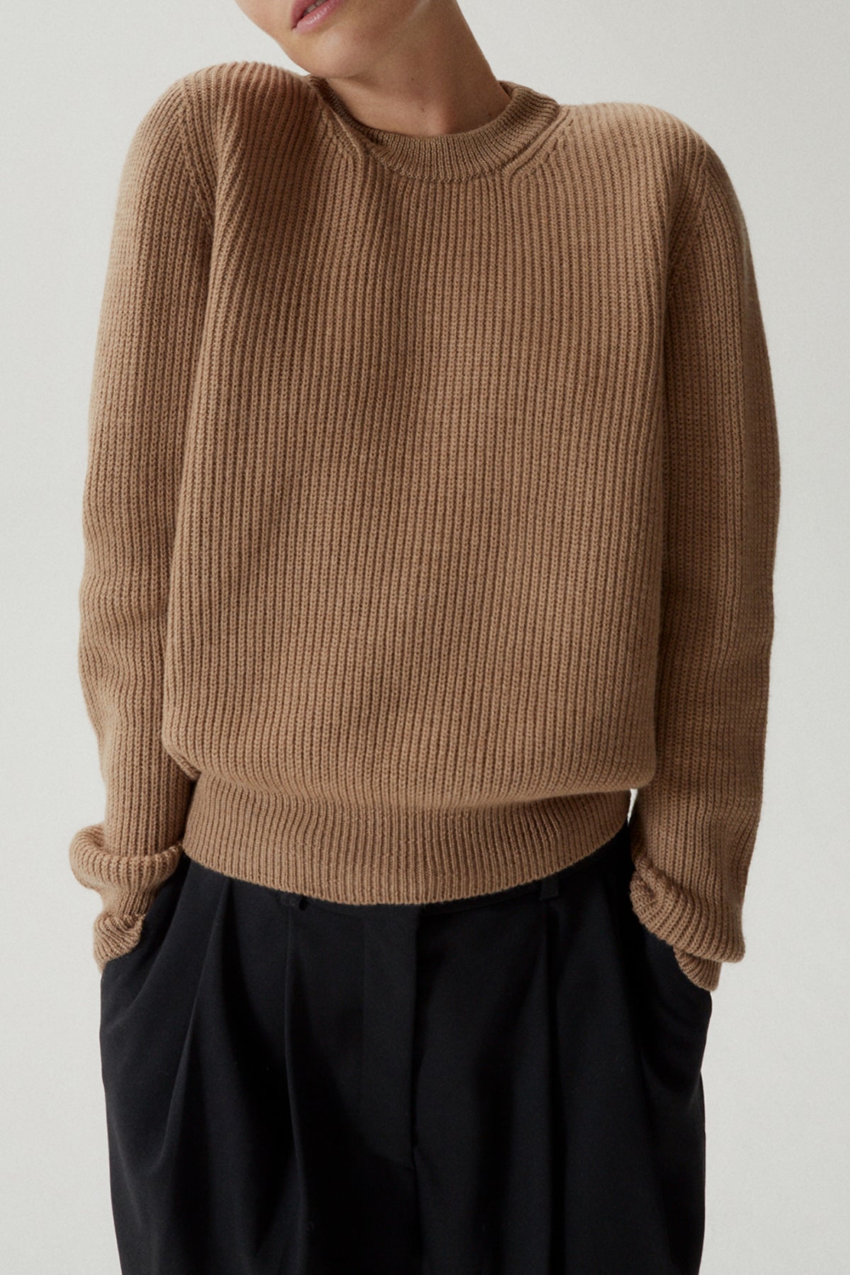 The Wool Perkins Sweater - Imperfect Version | Camel