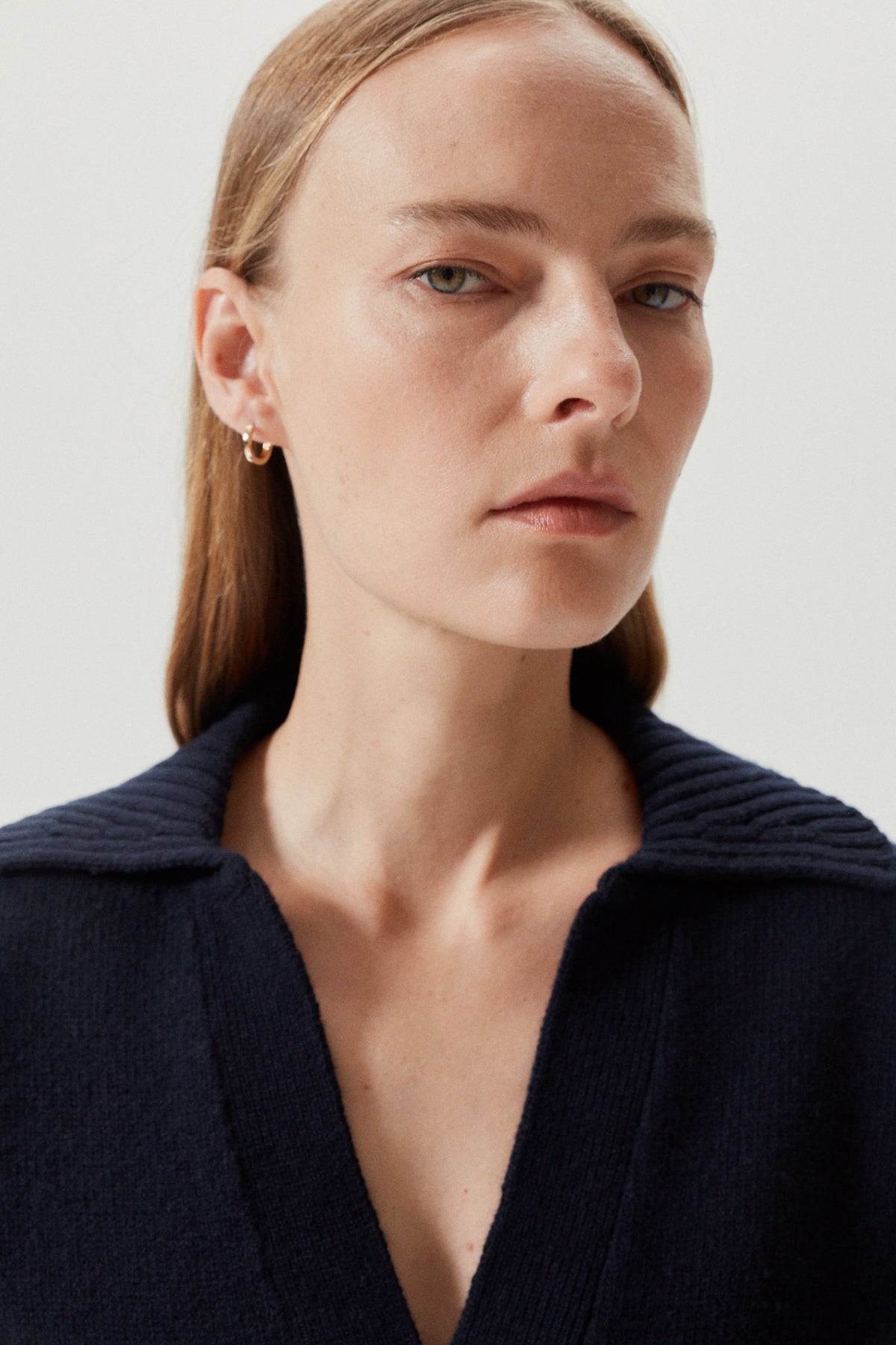 the woolen oversize polo abyss blue