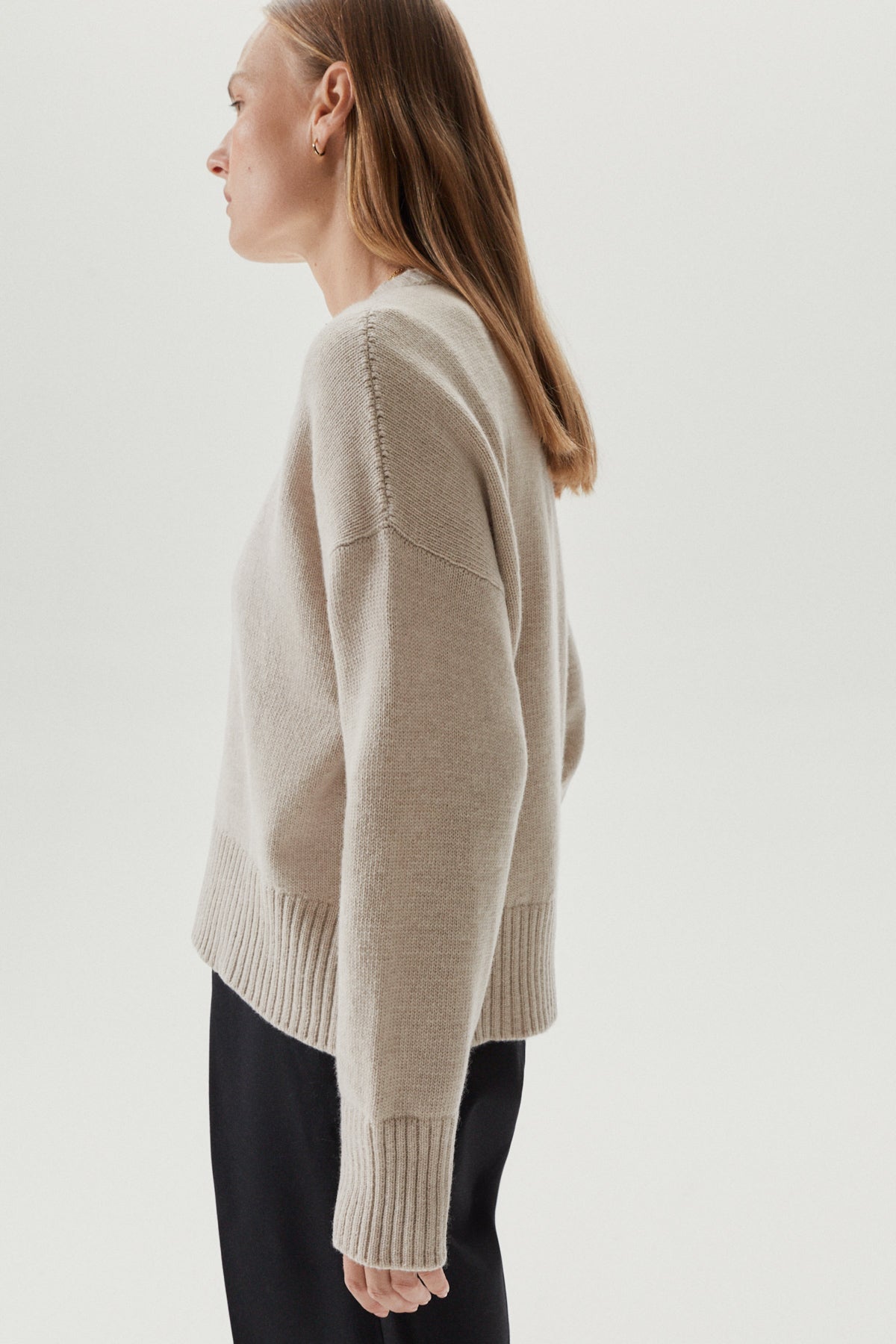 the woolen chunky sweater ecru