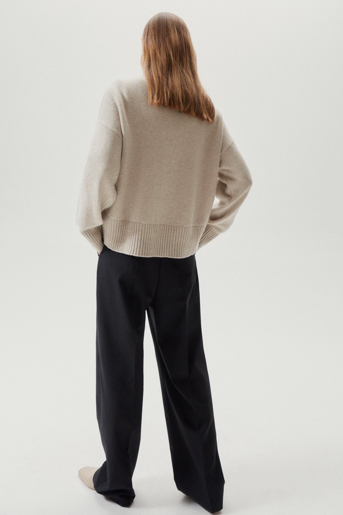 the woolen chunky sweater ecru