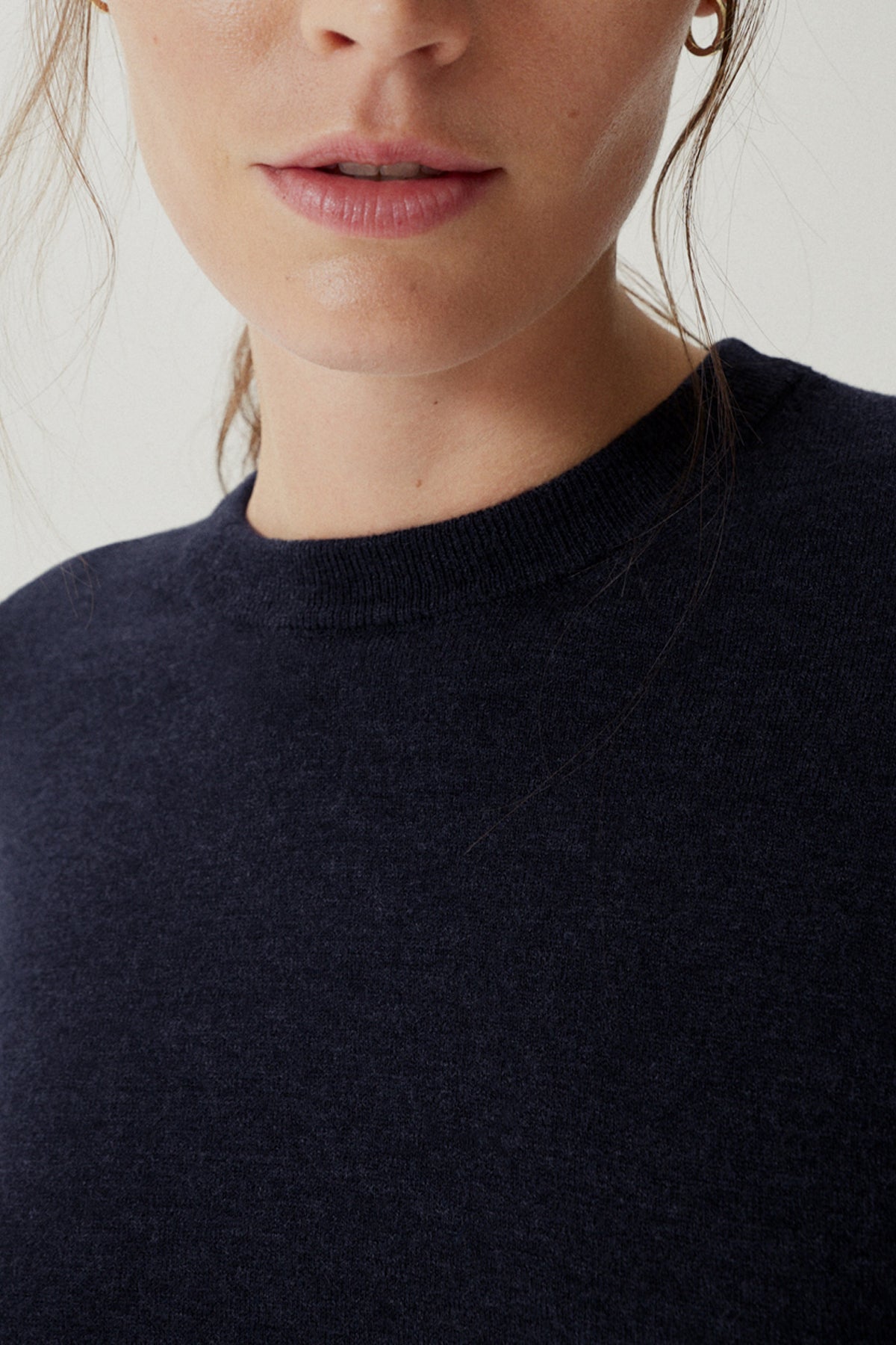 The Ultrasoft Wool Round-Neck - Imperfect Version | Midnight Blue