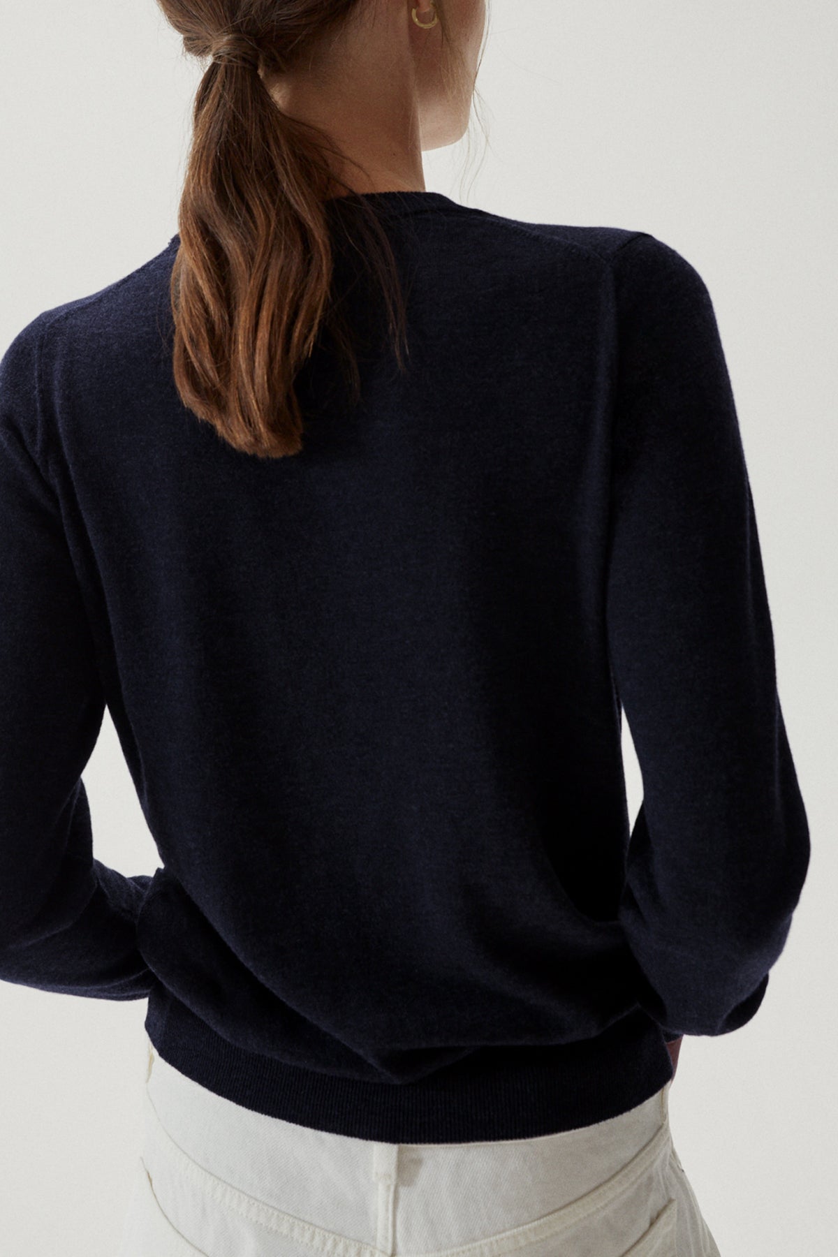 The Ultrasoft Wool Round-Neck - Imperfect Version | Midnight Blue