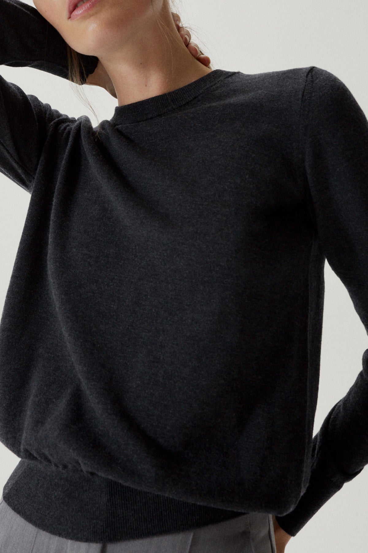 The Ultrasoft Wool Round-Neck - Imperfect Version | Grey