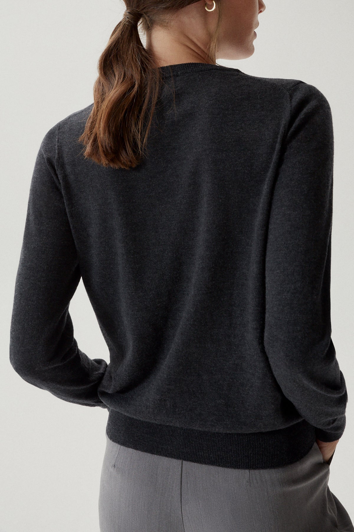 The Ultrasoft Wool Round-Neck - Imperfect Version | Grey