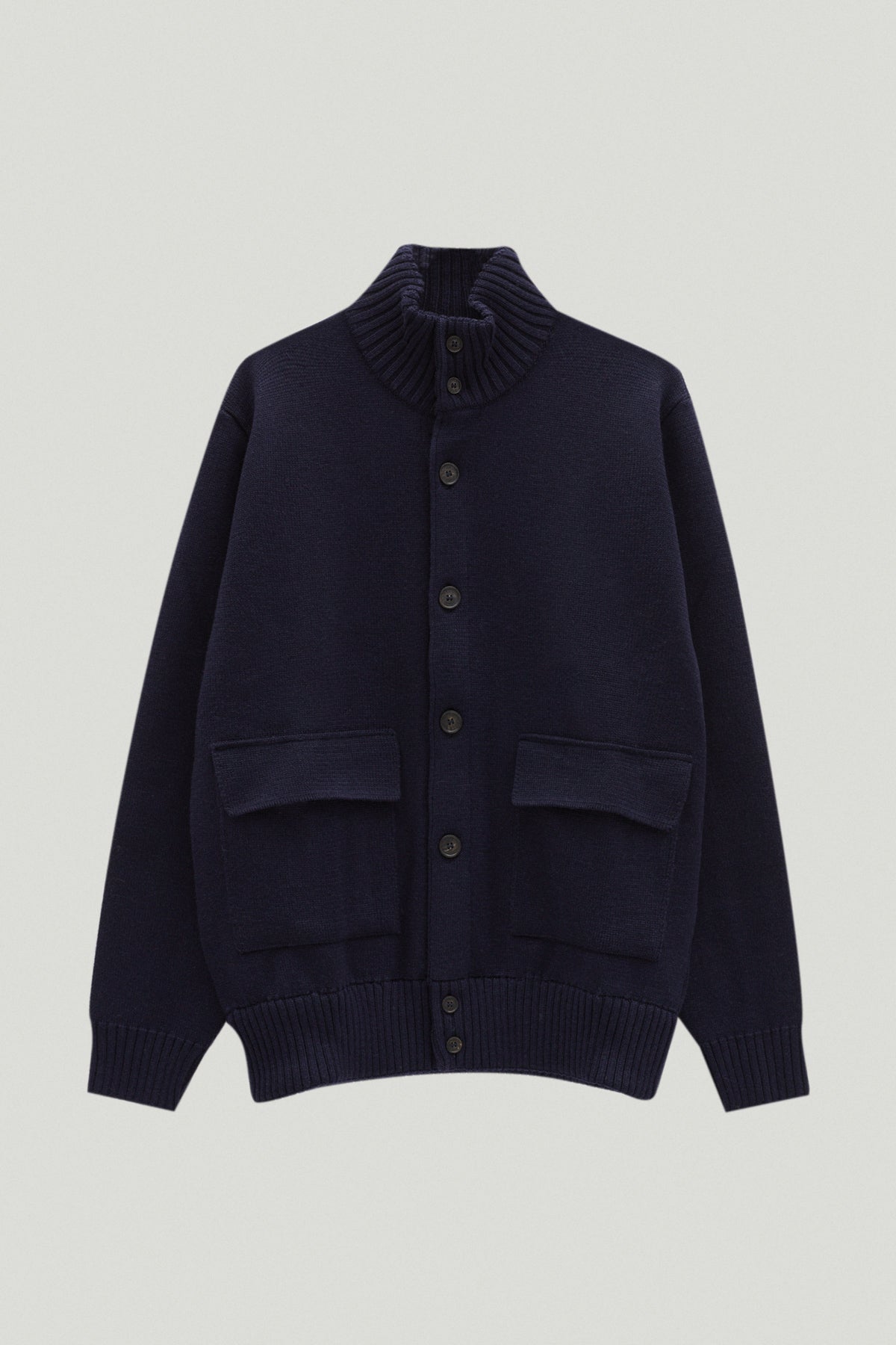 the merino wool patch pocket jacket imperfect version oxford blue